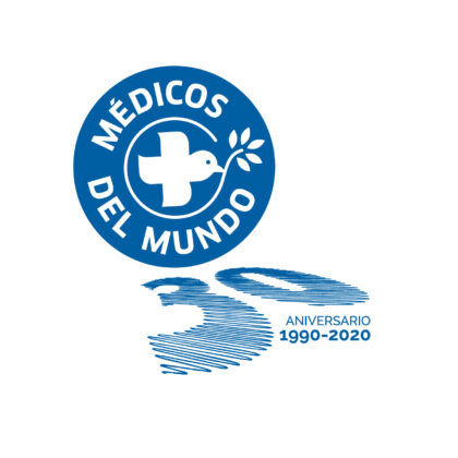 logotipo 30 aniversario medicos del mundo